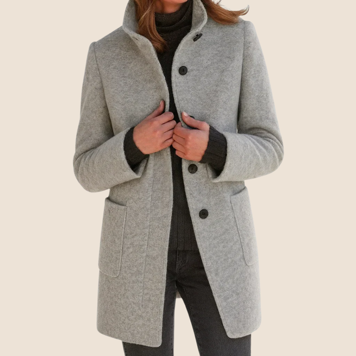 Margaux | Manteau en laine à coupe midi