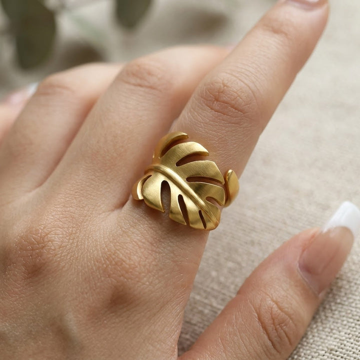 Bague Feuille de Monstera