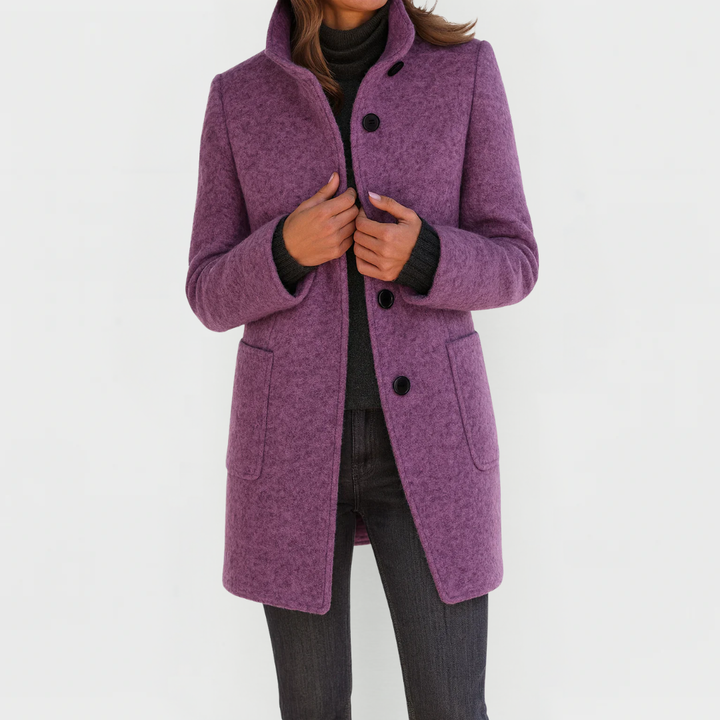 Margaux | Manteau en laine à coupe midi