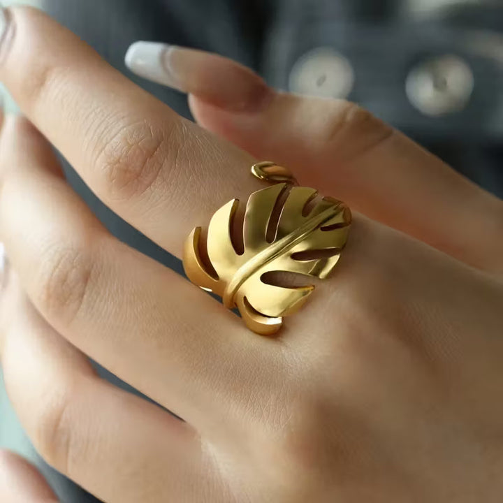 Bague Feuille de Monstera