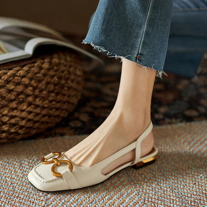 Brenna™ Sandales Orthopédiques en Cuir à Boucle