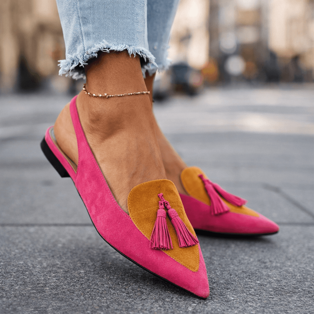 Eliza | Sandales à brides et pompons