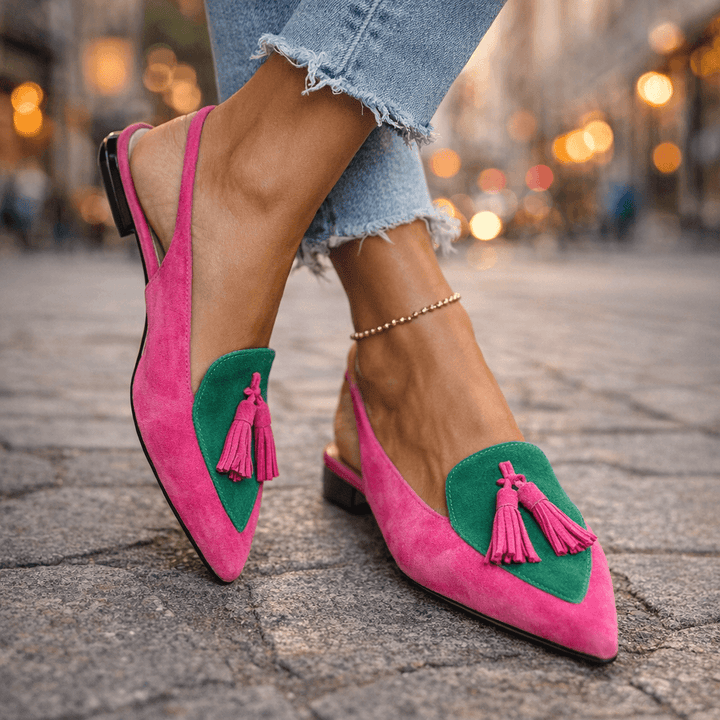 Eliza | Sandales à brides et pompons
