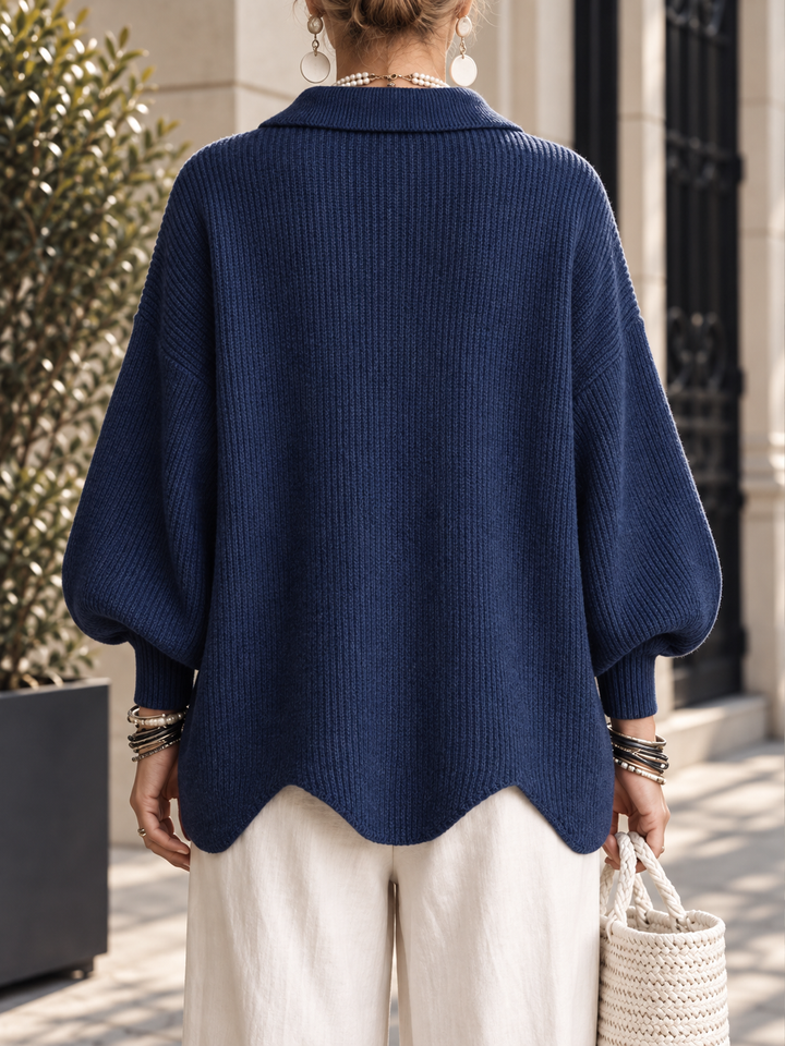 CÉLESTE™ | Cardigan Oversize à Boutons Dorés