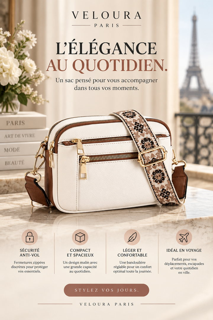 Élodie – Sac Bandoulière Réglable