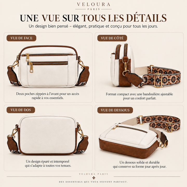 Élodie – Sac Bandoulière Réglable