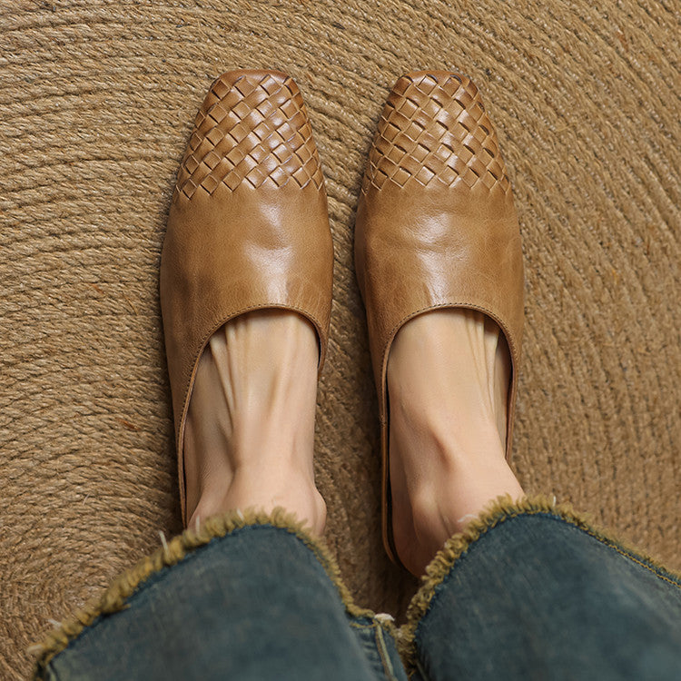 Mila™ Mules en Cuir Véritable