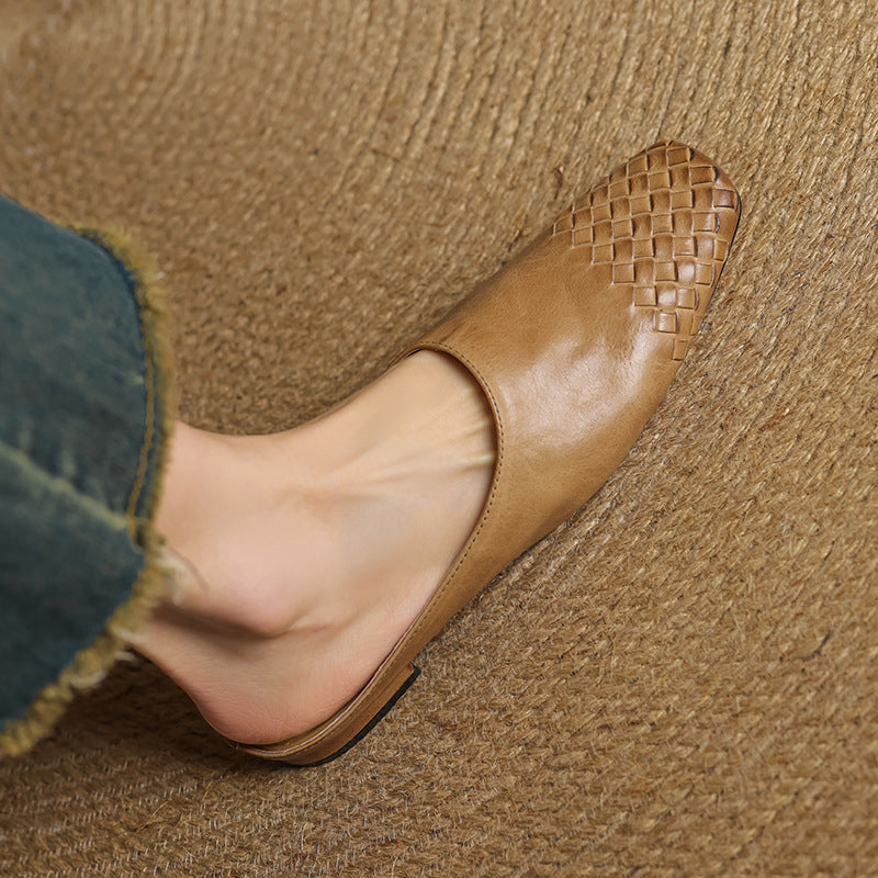 Mila™ Mules en Cuir Véritable