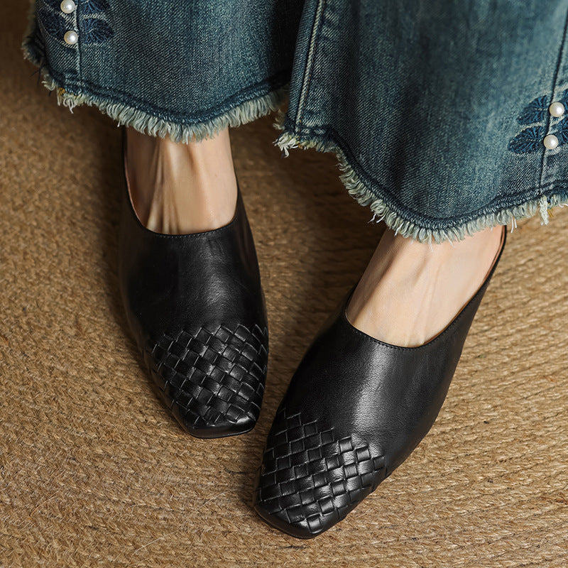 Mila™ Mules en Cuir Véritable