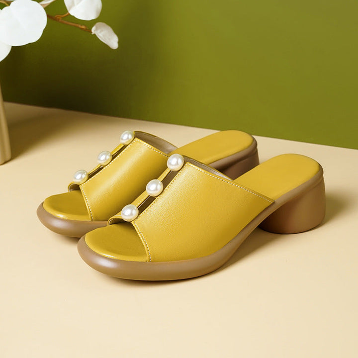 Mules Perlées Sienna