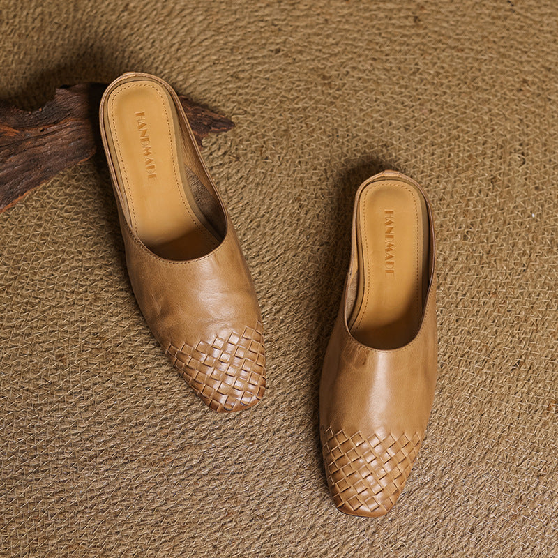 Mila™ Mules en Cuir Véritable
