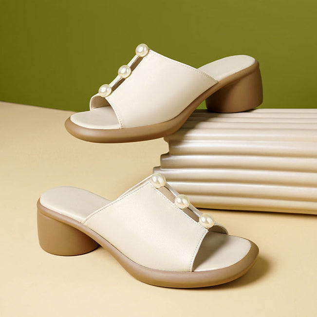 Mules Perlées Sienna