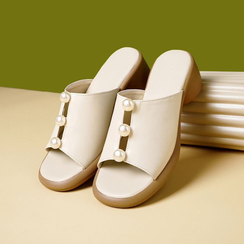 Mules Perlées Sienna