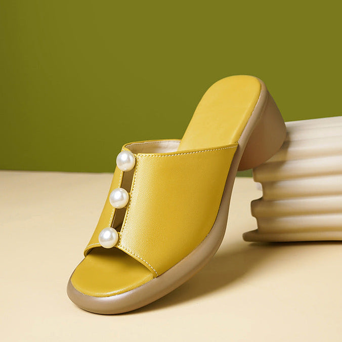 Mules Perlées Sienna
