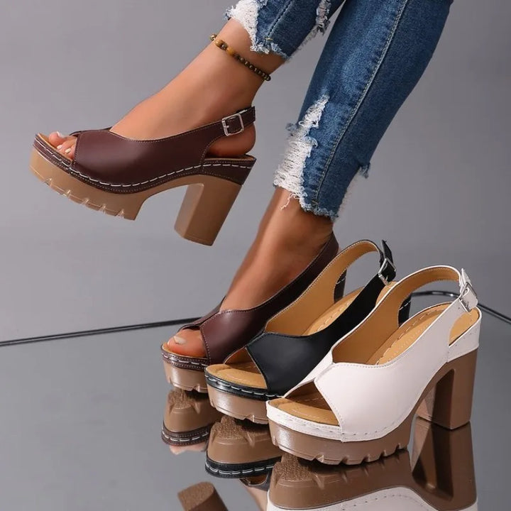 Vivienne Escarpins Talon Épais