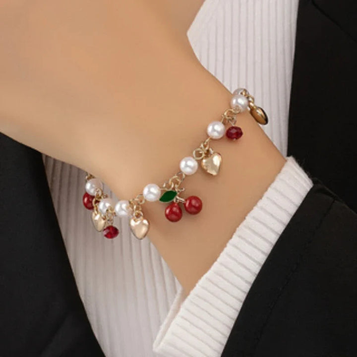 Bracelet Perles Fleuries