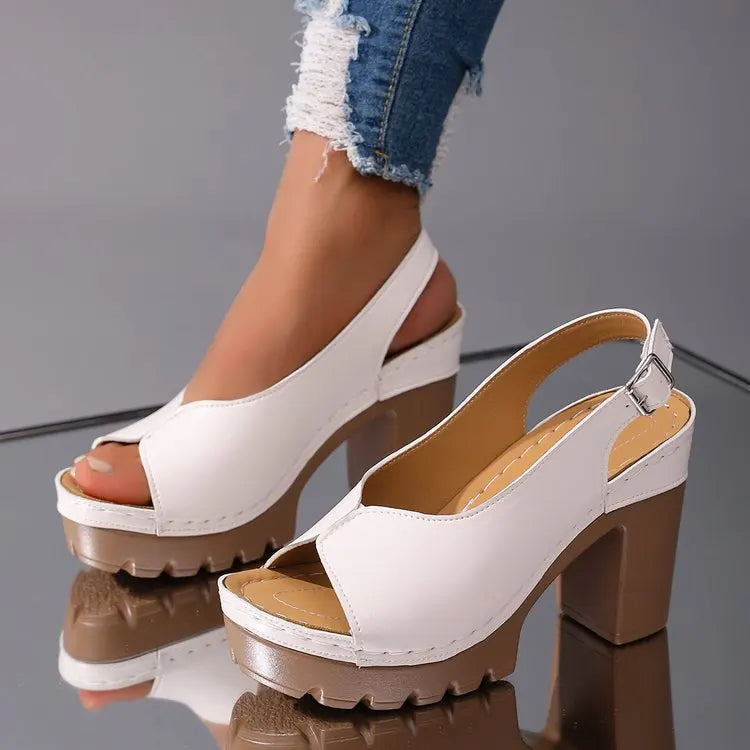 Vivienne Escarpins Talon Épais