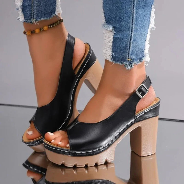 Vivienne Escarpins Talon Épais