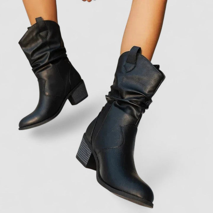 Vivian – Bottes en Cuir Orthopédiques