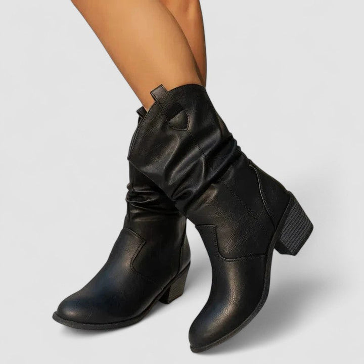 Vivian – Bottes en Cuir Orthopédiques