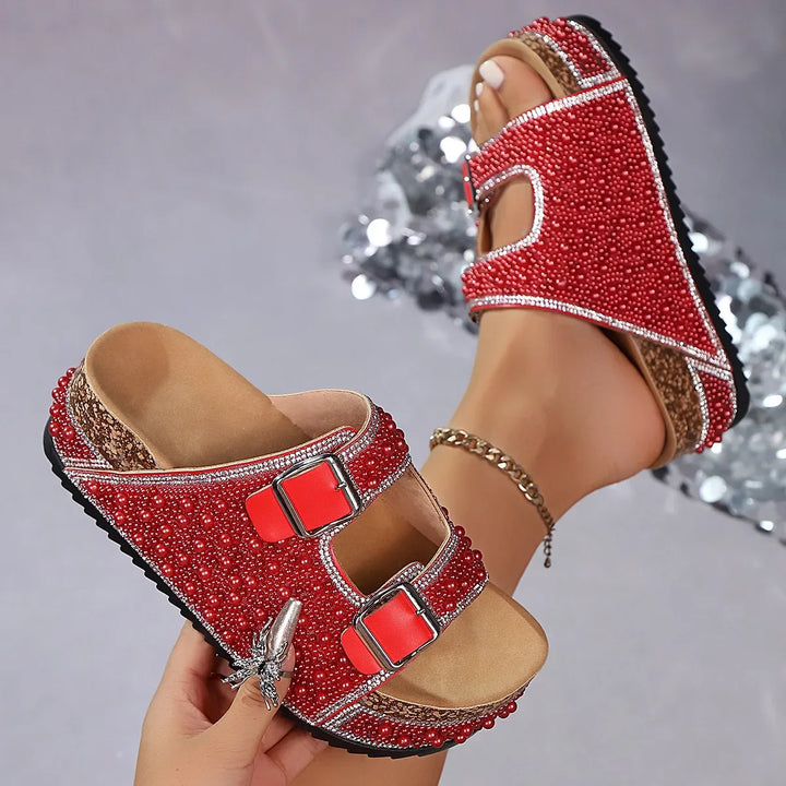 Isabelle Sandales en Perles