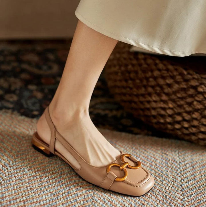 Brenna™ Sandales Orthopédiques en Cuir à Boucle