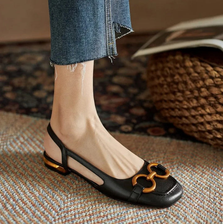 Brenna™ Sandales Orthopédiques en Cuir à Boucle