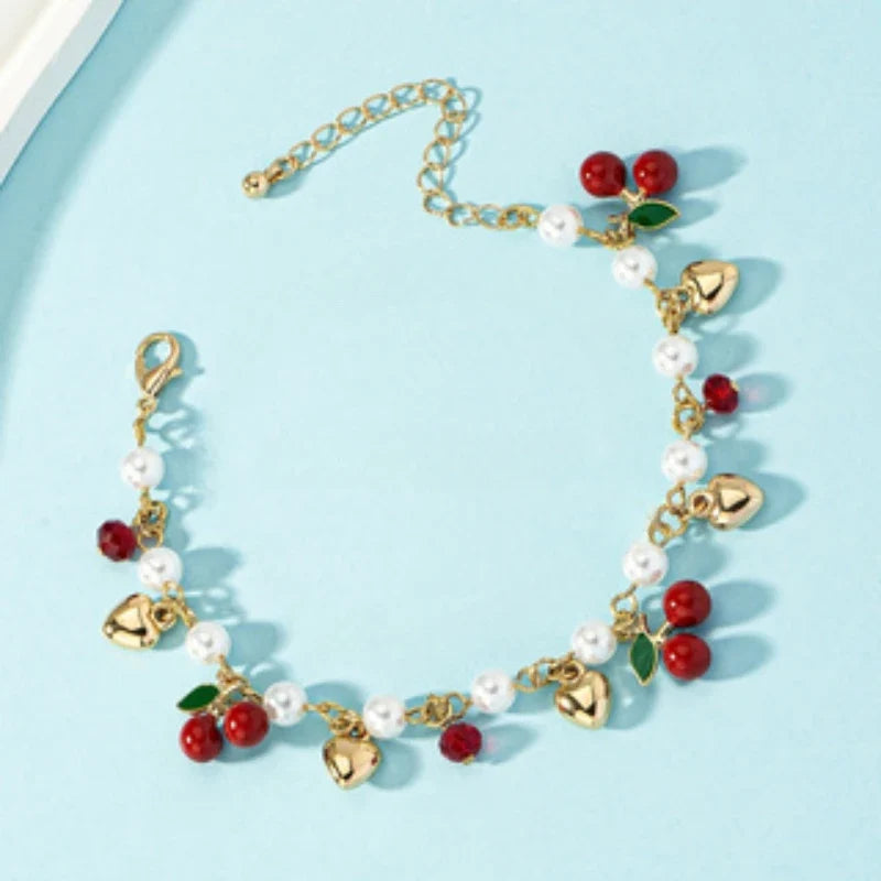 Bracelet Perles Fleuries