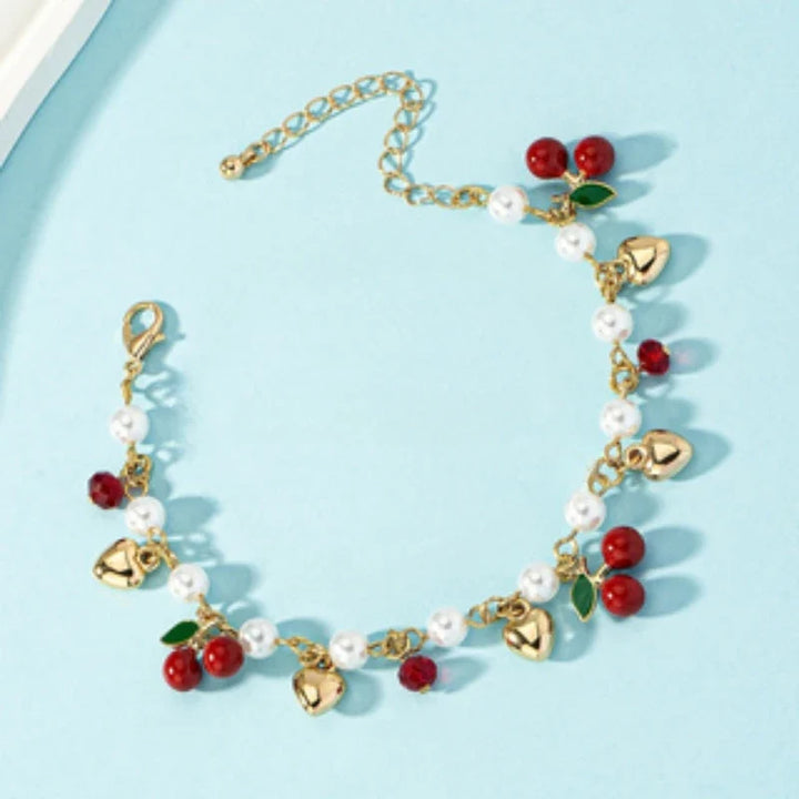 Bracelet Perles Fleuries
