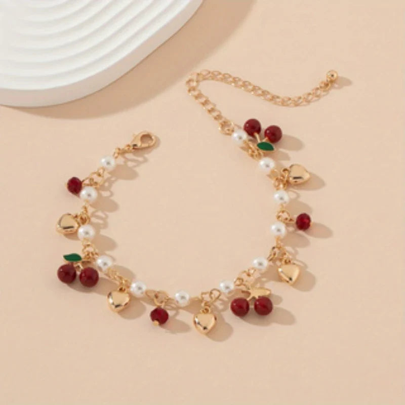 Bracelet Perles Fleuries