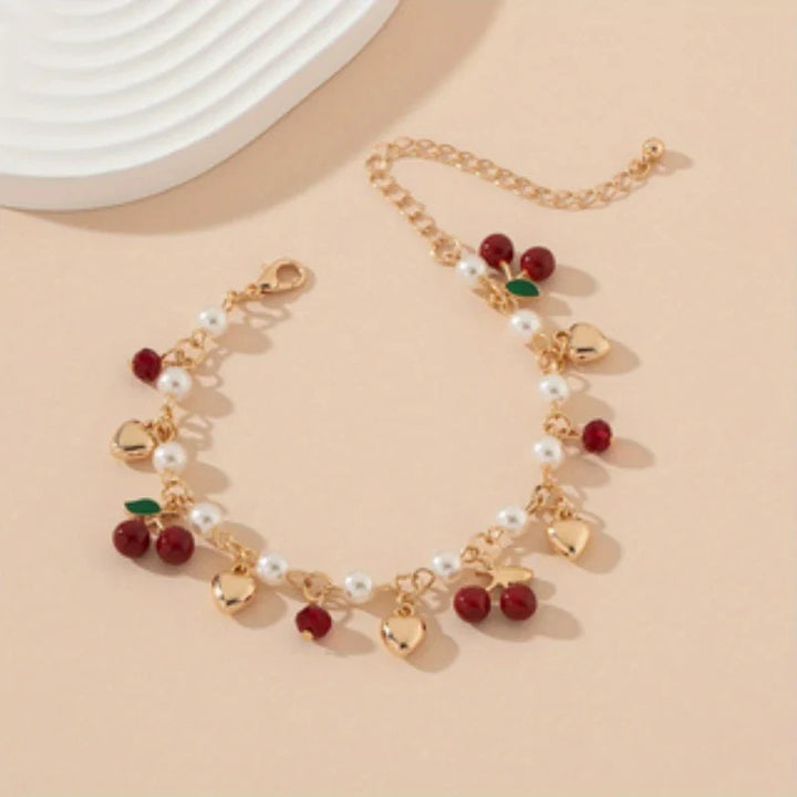 Bracelet Perles Fleuries