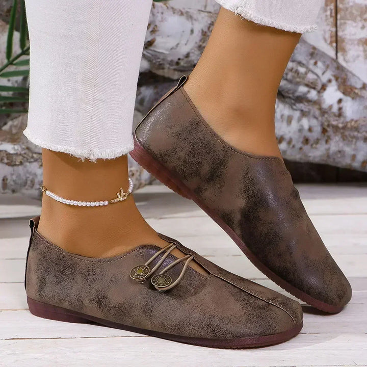 Charlee™ Mocassins Orthopédiques en Daim Doux pour Femme