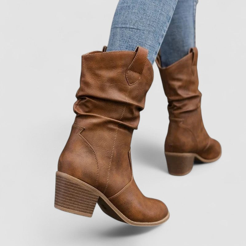 Vivian – Bottes en Cuir Orthopédiques