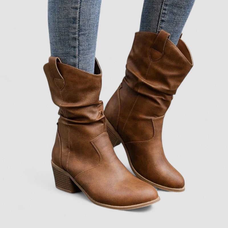 Vivian – Bottes en Cuir Orthopédiques