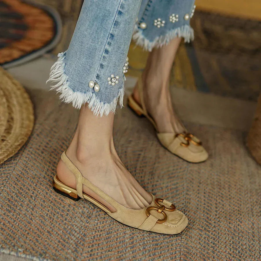 Brenna™ Sandales Orthopédiques en Cuir à Boucle