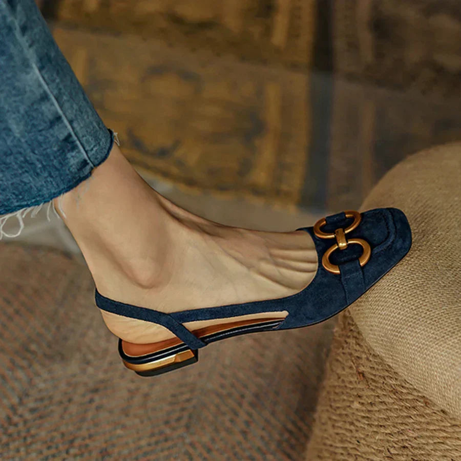 Brenna™ Sandales Orthopédiques en Cuir à Boucle