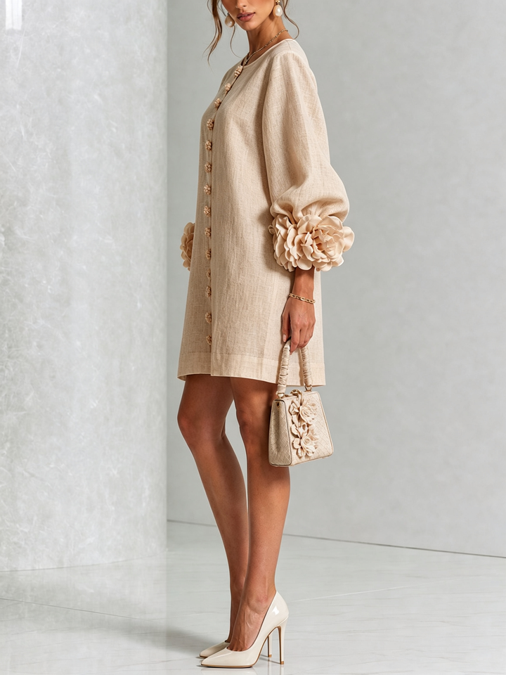 Amélie | Robe Florale Boutonnée