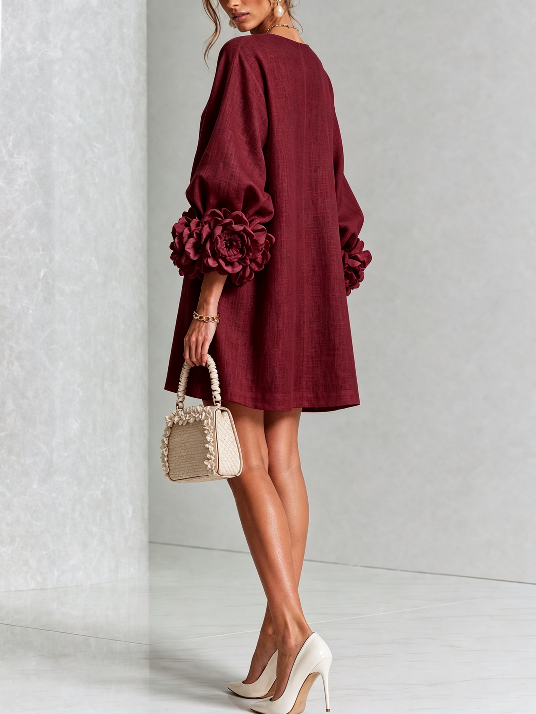 Amélie | Robe Florale Boutonnée