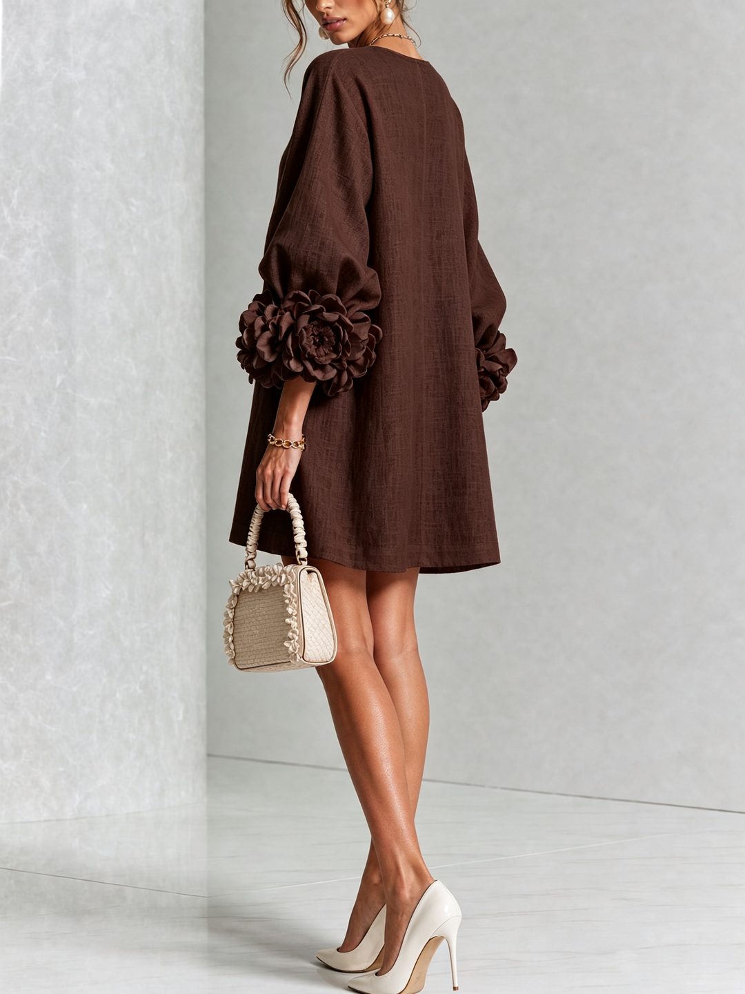 Amélie | Robe Florale Boutonnée