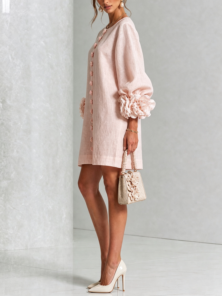 Amélie | Robe Florale Boutonnée