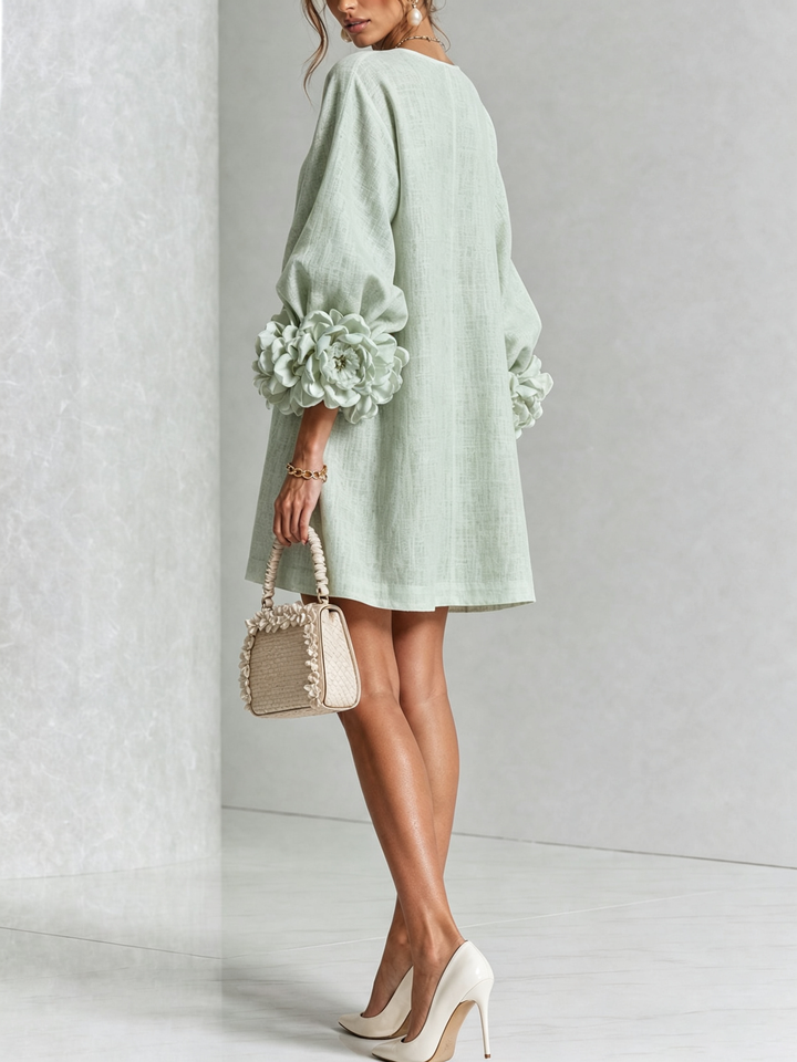 Amélie | Robe Florale Boutonnée
