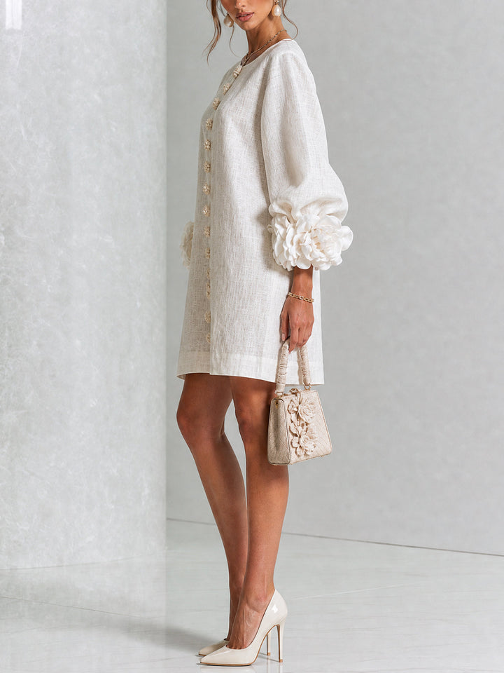Amélie | Robe Florale Boutonnée