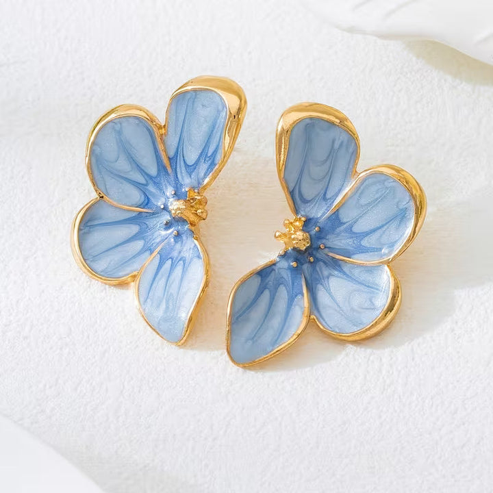 Boucles d'Oreilles Pétale Papillon