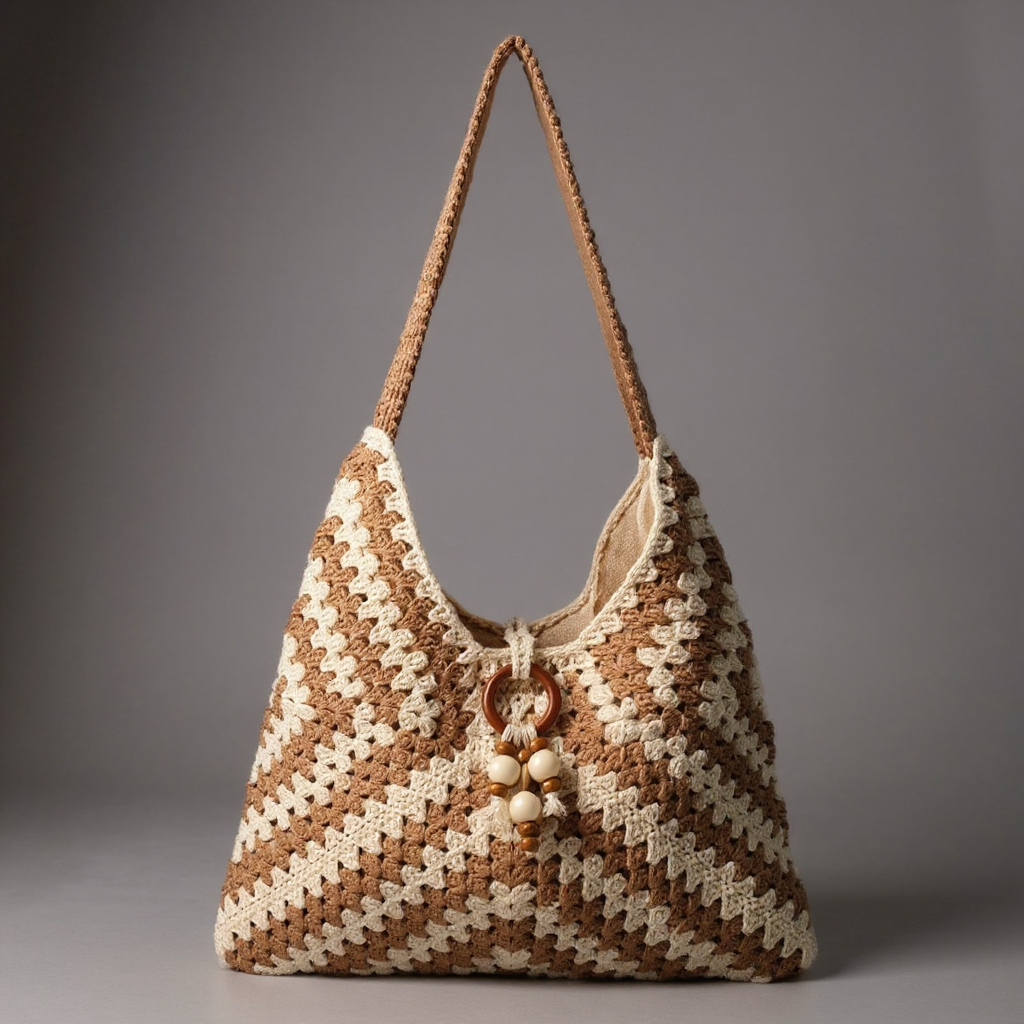 Sac Fourre-Tout Crochété Noelle