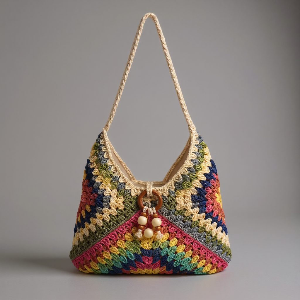 Sac Fourre-Tout Crochété Noelle