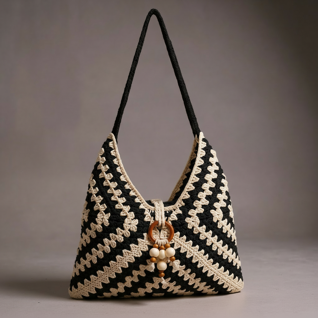 Sac Fourre-Tout Crochété Noelle