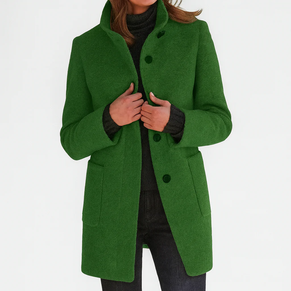 Margaux | Manteau en laine à coupe midi