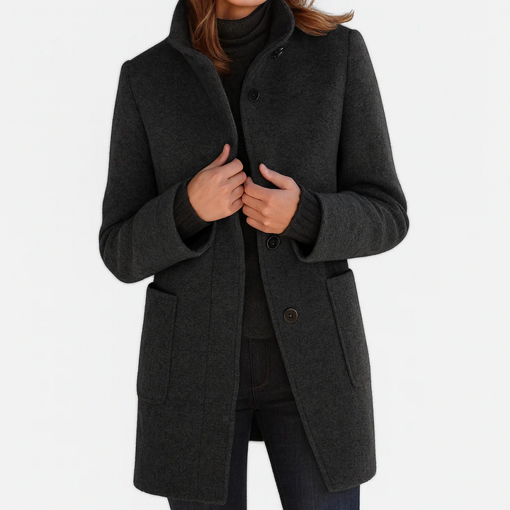 Margaux | Manteau en laine à coupe midi